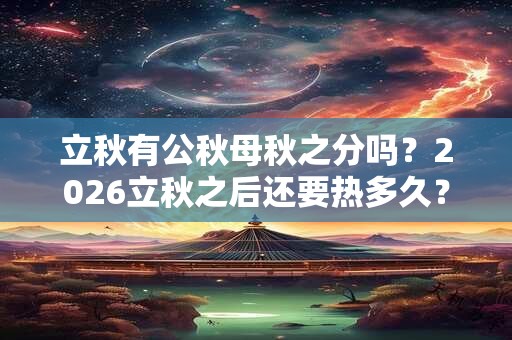 立秋有公秋母秋之分吗？2026立秋之后还要热多久？