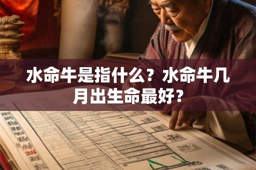 水命牛是指什么？水命牛几月出生命最好？