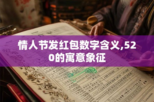 情人节发红包数字含义,520的寓意象征