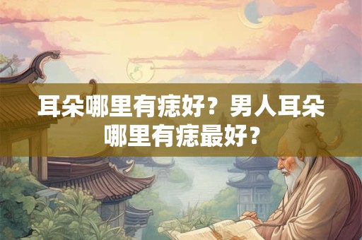 耳朵哪里有痣好？男人耳朵哪里有痣最好？