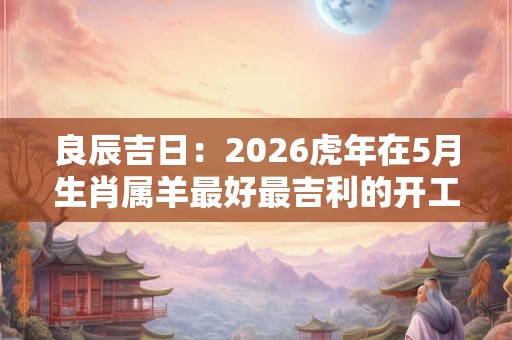 良辰吉日：2026虎年在5月生肖属羊最好最吉利的开工日子