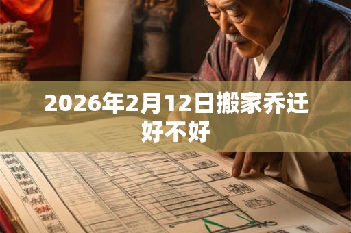 2026年2月12日搬家乔迁好不好