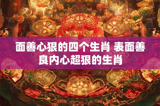 面善心狠的四个生肖 表面善良内心超狠的生肖