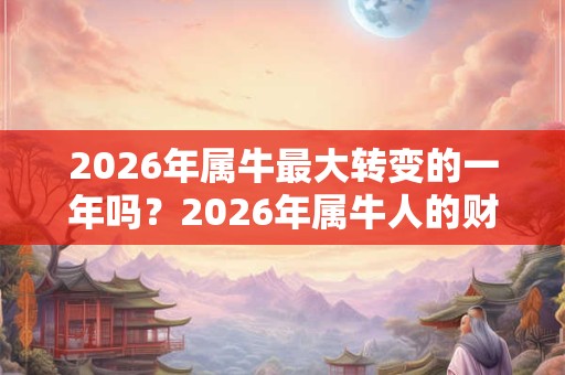 2026年属牛最大转变的一年吗？2026年属牛人的财运在哪个方位？