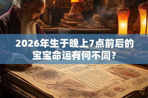 2026年生于晚上7点前后的宝宝命运有何不同？