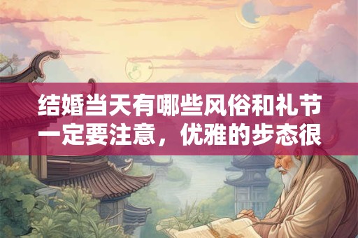 结婚当天有哪些风俗和礼节一定要注意，优雅的步态很重要