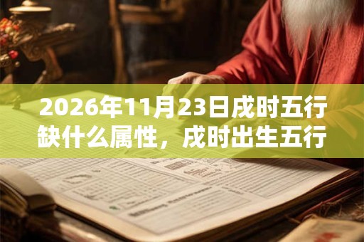 2026年11月23日戌时五行缺什么属性，戌时出生五行缺什么