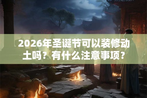 2026年圣诞节可以装修动土吗？有什么注意事项？