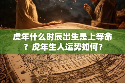 虎年什么时辰出生是上等命？虎年生人运势如何？