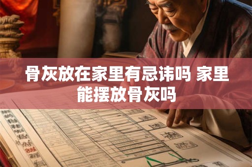 骨灰放在家里有忌讳吗 家里能摆放骨灰吗