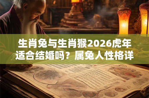 生肖兔与生肖猴2026虎年适合结婚吗？属兔人性格详解