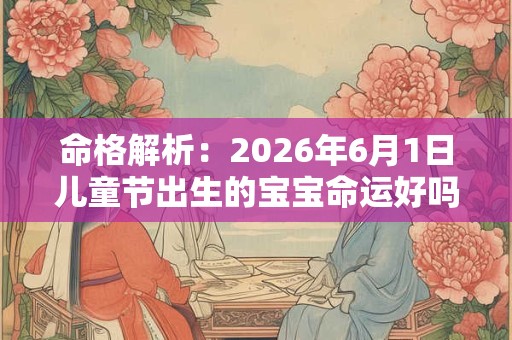 命格解析：2026年6月1日儿童节出生的宝宝命运好吗