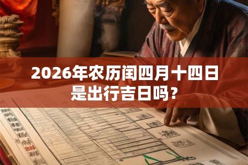 2026年农历闰四月十四日是出行吉日吗？