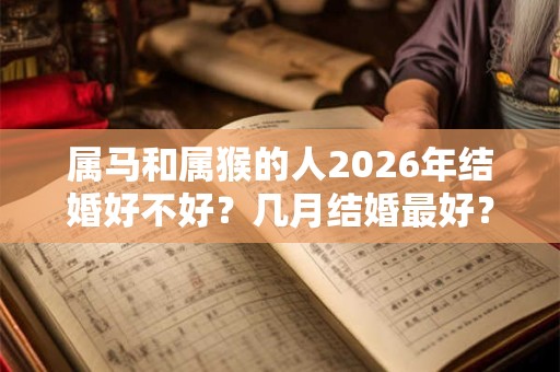属马和属猴的人2026年结婚好不好？几月结婚最好？