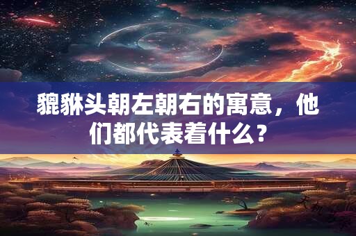 貔貅头朝左朝右的寓意，他们都代表着什么？