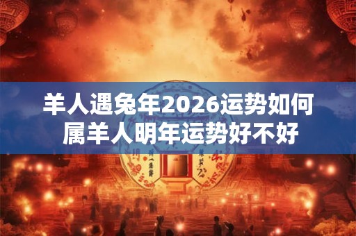 羊人遇兔年2026运势如何 属羊人明年运势好不好