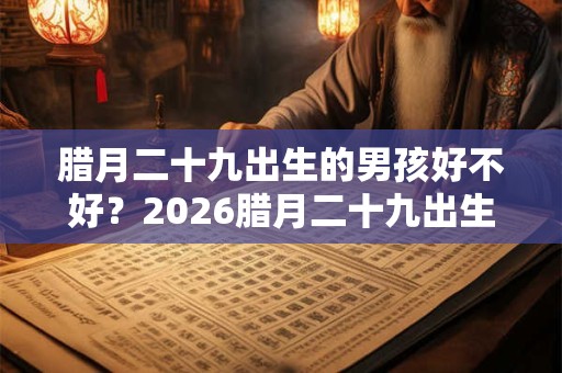 腊月二十九出生的男孩好不好？2026腊月二十九出生的男孩八字