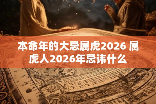 本命年的大忌属虎2026 属虎人2026年忌讳什么