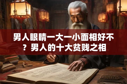 男人眼睛一大一小面相好不？男人的十大贫贱之相