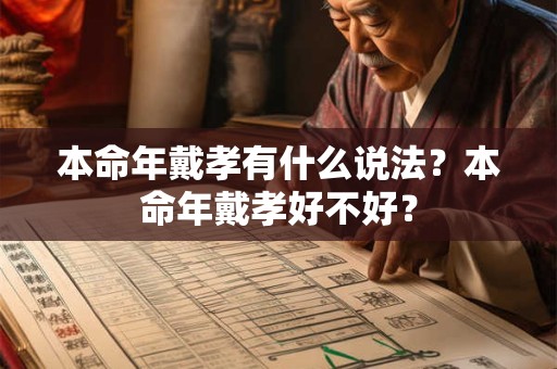 本命年戴孝有什么说法？本命年戴孝好不好？
