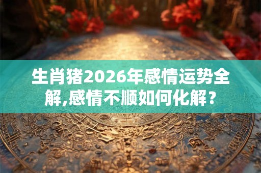 生肖猪2026年感情运势全解,感情不顺如何化解？
