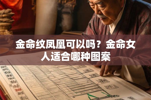 金命纹凤凰可以吗？金命女人适合哪种图案