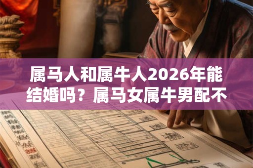 属马人和属牛人2026年能结婚吗？属马女属牛男配不
