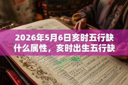 2026年5月6日亥时五行缺什么属性，亥时出生五行缺什么