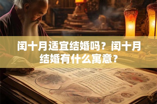 闰十月适宜结婚吗?闰十月结婚有什么寓意? 闰十月适宜结婚吗?闰十月结婚有什么寓意?