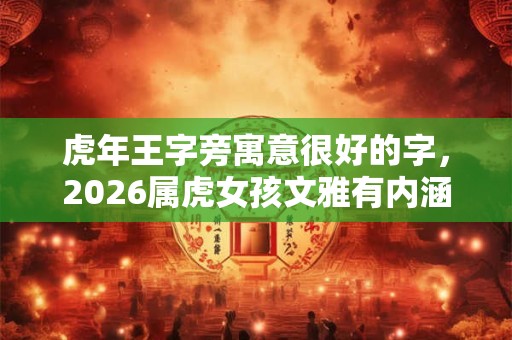虎年王字旁寓意很好的字，2026属虎女孩文雅有内涵的名字