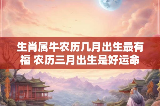 生肖属牛农历几月出生最有福 农历三月出生是好运命格