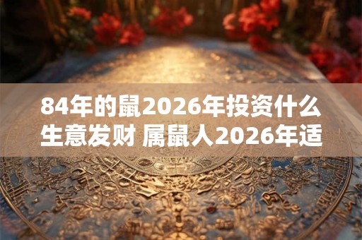 84年的鼠2026年投资什么生意发财 属鼠人2026年适合做生意吗