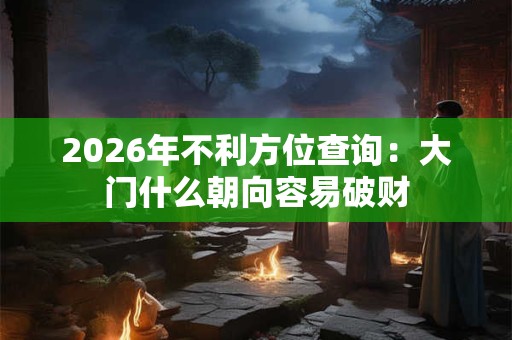 2026年不利方位查询：大门什么朝向容易破财