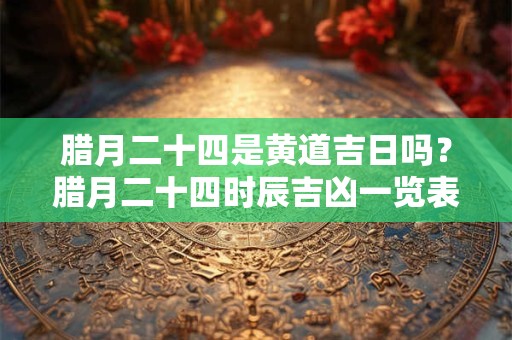 腊月二十四是黄道吉日吗？腊月二十四时辰吉凶一览表
