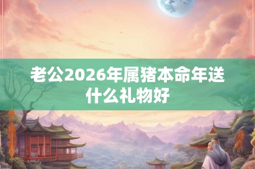 老公2026年属猪本命年送什么礼物好