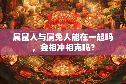 属鼠人与属兔人能在一起吗，会相冲相克吗？