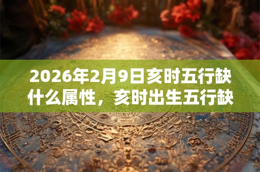 2026年2月9日亥时五行缺什么属性，亥时出生五行缺什么