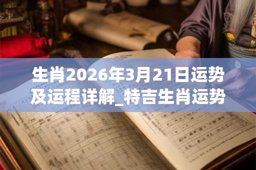 生肖2026年3月21日运势及运程详解_特吉生肖运势吉凶