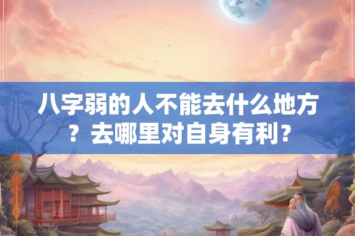 八字弱的人不能去什么地方？去哪里对自身有利？