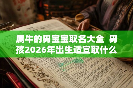 属牛的男宝宝取名大全  男孩2026年出生适宜取什么字