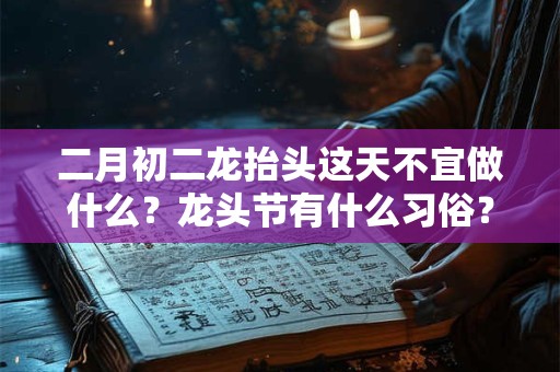 二月初二龙抬头这天不宜做什么？龙头节有什么习俗？