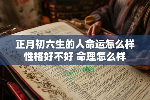 正月初六生的人命运怎么样性格好不好 命理怎么样