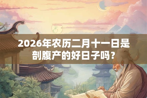 2026年农历二月十一日是剖腹产的好日子吗？