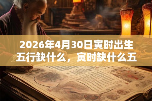 2026年4月30日寅时出生五行缺什么，寅时缺什么五行