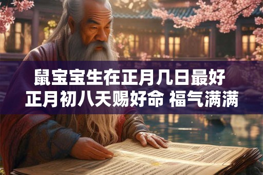 鼠宝宝生在正月几日最好 正月初八天赐好命 福气满满