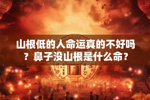 山根低的人命运真的不好吗？鼻子没山根是什么命？