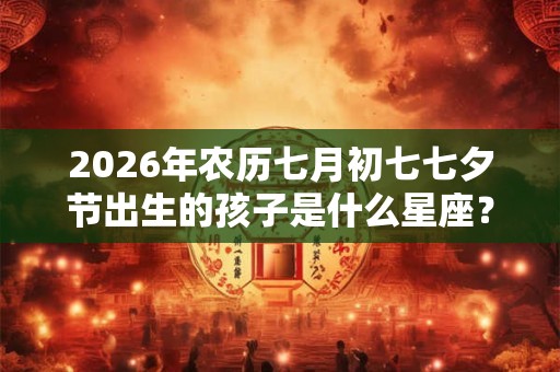 2026年农历七月初七七夕节出生的孩子是什么星座？