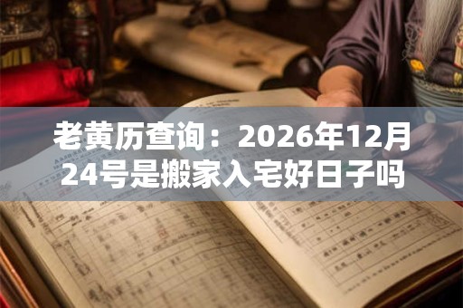 老黄历查询：2026年12月24号是搬家入宅好日子吗
