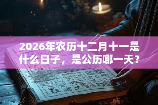 2026年农历十二月十一是什么日子，是公历哪一天？