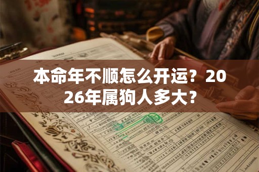本命年不顺怎么开运？2026年属狗人多大？